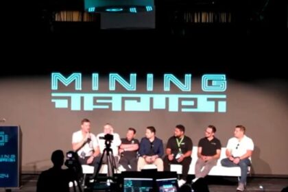 Teras Kulyk (CEO de Sunnyside Digital), Matt Brown (Core Scientific), Gabriel Ibghy (Hive Digital), Arland Whitfield (CEO de Frontier Mining), Medi Naseri (CEO de Lincoin Mining y LoD) y Marko Tarman (CEO de Nice Hash). Fuente: Canal de YouTube de Simply Bitcoin.